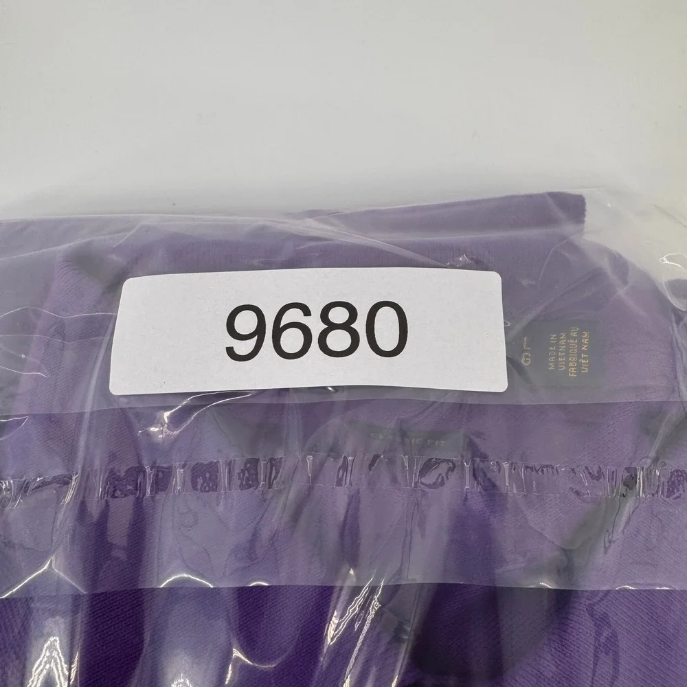 Polo Ralph Lauren Polo Shirt Mens L Purple Classic Fit Mesh Short Sleeve Cotton
